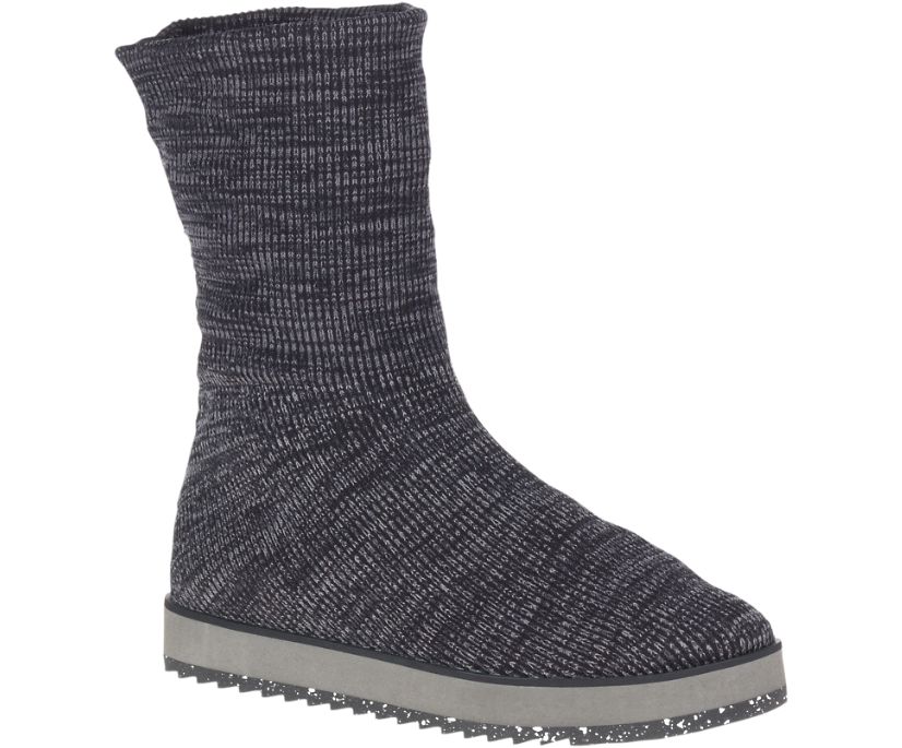 Buty Merrell Juno Knit Pull On - Buty Codzienne Damskie Merrell - Czarne [KYQSV-7819]